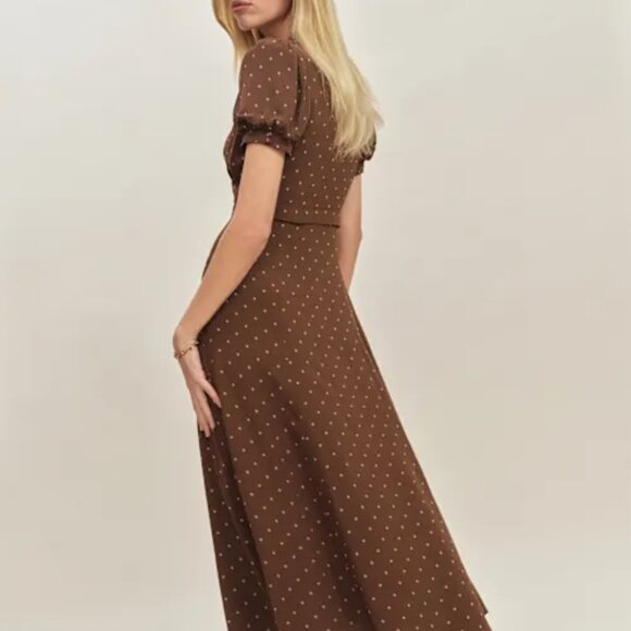 Reformation Michelle Dress Brown - Picture 2 of 2